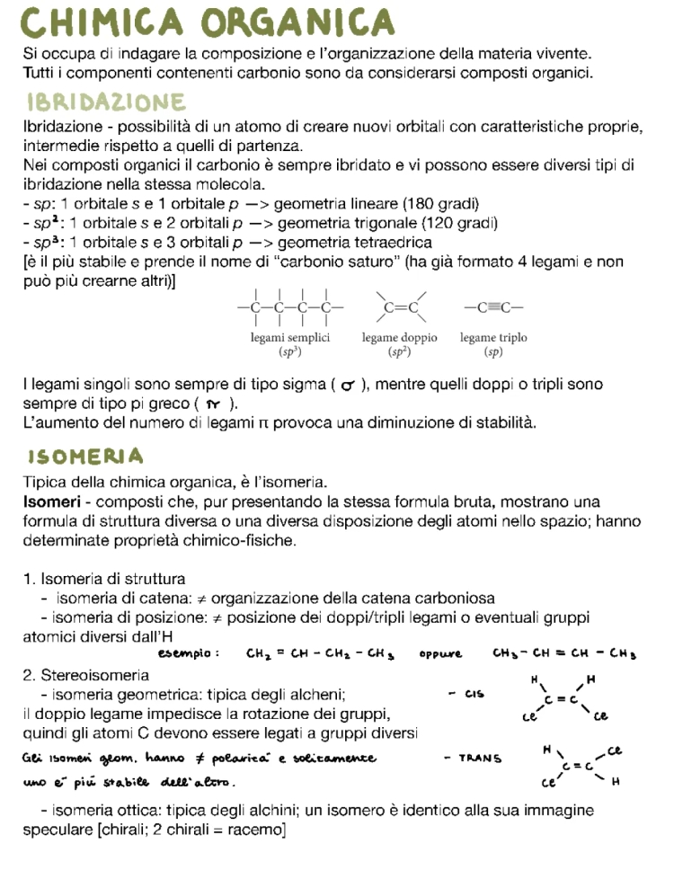 Chimica Organica: Nomenclatura e Proprietà degli Idrocarburi Aromatici e Ibridazione del Carbonio