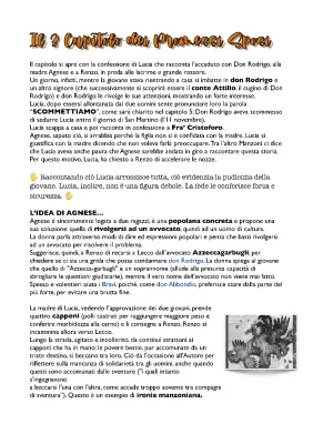 Capitolo 3 Promessi Sposi: Riassunto e Analisi PDF