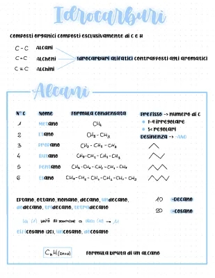 Nomenclatura Alcani: Esercizi, PDF, e Altri Concetti Chiave