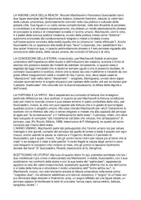 Machiavelli e Guicciardini a Confronto: Mappa Concettuale e Verifica PDF