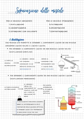 Tecniche di Separazione dei Miscugli: Distillazione, Cromatografia e Altri Metodi