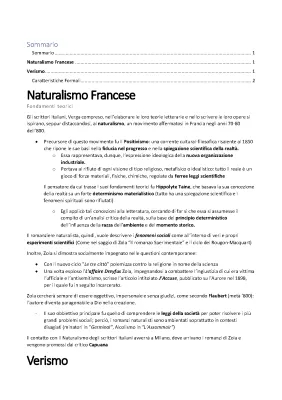 Naturalismo e Verismo: Riassunto, Schema e Differenze