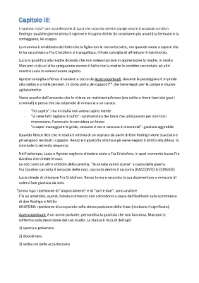 Riassunto Promessi Sposi: Capitoli 1-9 in formato PDF