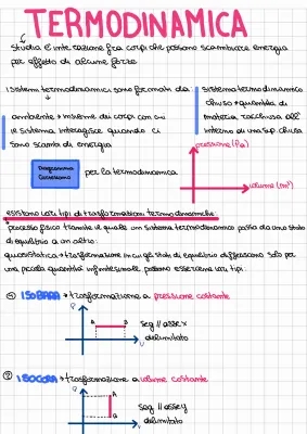 Primo e Secondo Principio della Termodinamica - PDF, Formule e Esempi per Ragazzi