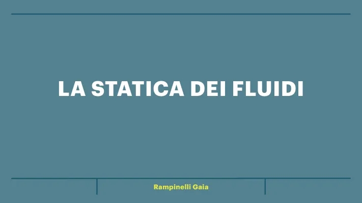 Statica dei fluidi: formule, esercizi svolti e legge di Pascal