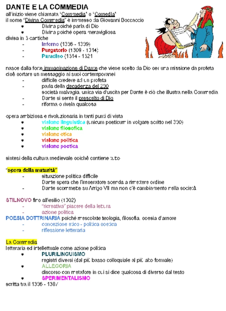 La Divina Commedia Simplificada: Temas, Estructura y Trama para Niños