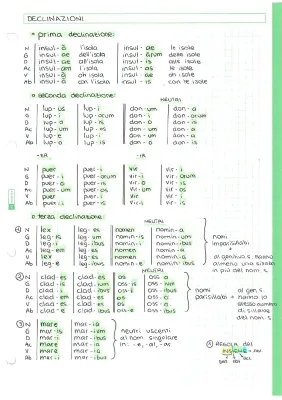 Grammatica Latina Online: Declinazioni, Pronomi e Dativo in PDF