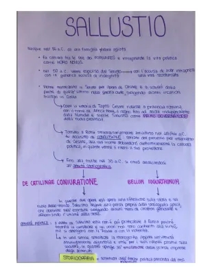 Sallustio: Vita e Opere - Riassunto, Analisi e Stile