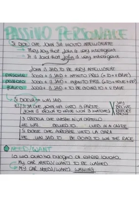 Passivo personale inglese