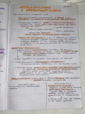 Tutto su Neoclassicismo e Preromanticismo: Riassunto, Caratteristiche e Schema in PDF