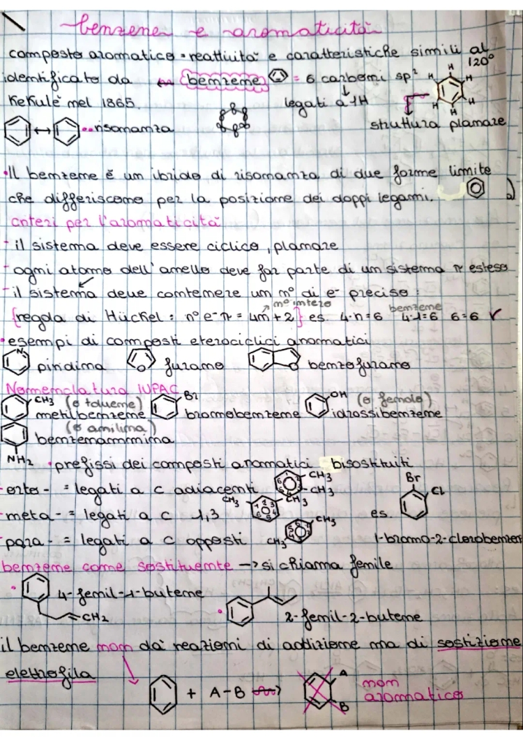 Benzene e Aromaticità: Struttura, Formula e Reazioni - PDF Zanichelli