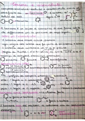 Benzene e Aromaticità: Struttura, Formula e Reazioni - PDF Zanichelli