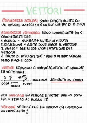 Esercizi svolti sui vettori e operazioni: somma, differenza e rappresentazione grafica