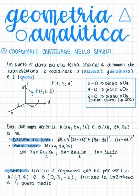 Geometria nello Spazio: Equazioni e Distanze