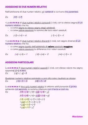 Addizioni coi numeri relativi| MATEMATICA 