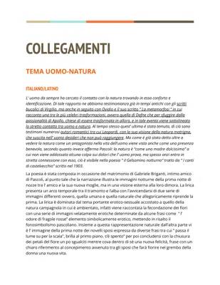 Tesina Uomo e Natura: Collegamenti con Filosofia, Storia e Letteratura