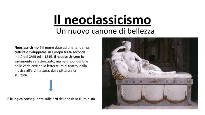 Neoclassicismo: Caratteristiche, Artisti e Differenze con l'Illuminismo