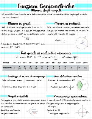 Scopri le Funzioni Goniometriche: Seno, Coseno e Tangente!