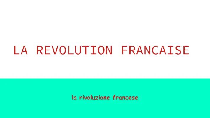 La rivoluzione Francese