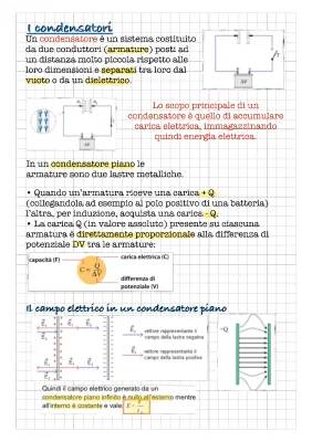 Capacità e energia in un condensatore: Formule e concetti chiave