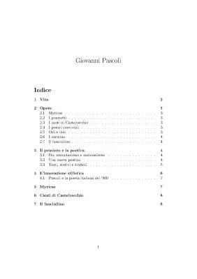 Giovanni Pascoli: Vita, Opere e Pensiero per Bambini