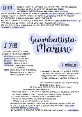 Giovan Battista Marino: Opere Principali e Poesie Più Importanti