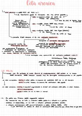 Scopri l'Età Arcaica e La Polis Greca: Schema e Riassunto