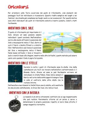 Orientamento in geografia: punti cardinali, coordinate geografiche e reticolato