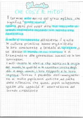 Il Mito: Definizione per Scuola Primaria e Prima Media