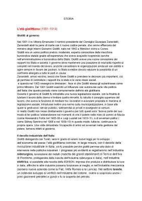 Industrializzazione in Italia, Giolitti e la Rivoluzione Russa: Riassunti e Schemi Semplici