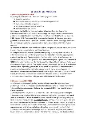 Il fascismo in Italia: riassunto per bambini, Biennio rosso e Conferenza di Parigi