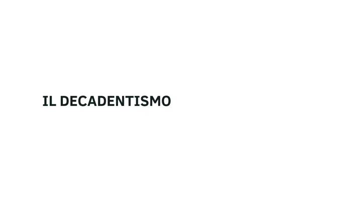 decadentismo: simbolismo e estetismo 