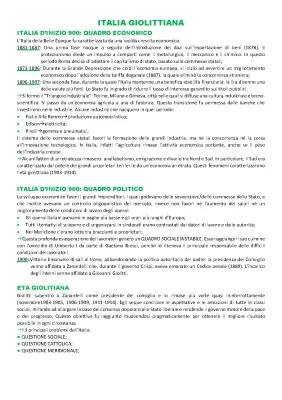 Età Giolittiana e Industrializzazione in Italia: Riassunto e Riforme