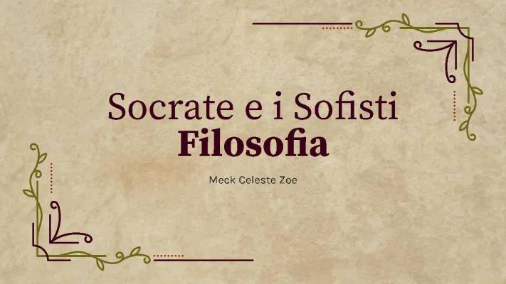 Socrate e i Sofisti: Chi Sono e Perché Sono Importanti per Atene