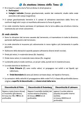 La Struttura Interna della Terra: Dalla Deriva dei Continenti all'Espansione dei Fondali Oceanici