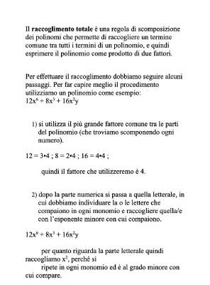 Scomposizione polinomi facile: Raccoglimento totale e parziale, Regola di Ruffini e tanti esercizi