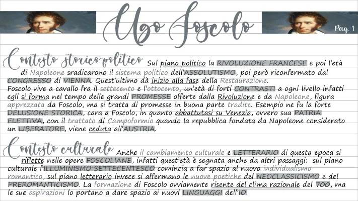 Tutto su Ugo Foscolo: Vita, Opere e Pensiero