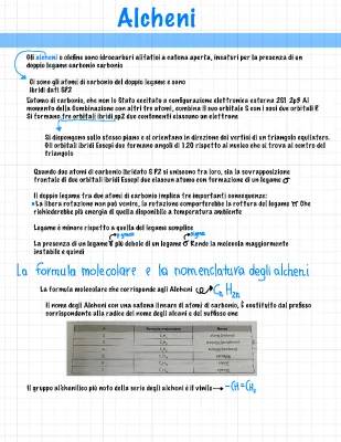 scienze alcheni,alchini e i carboedrati 