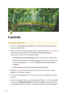 Lucrezio De rerum natura PDF: Vita, Opere e Riassunti