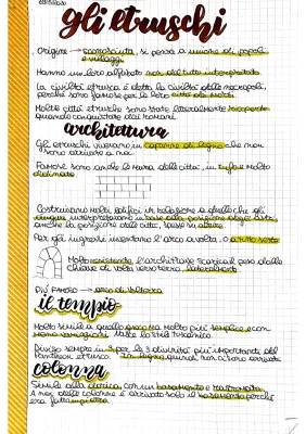 Arte Etrusca: Riassunto, PDF, Scuola Primaria, Opere, Architettura, Necropoli, Powerpoint