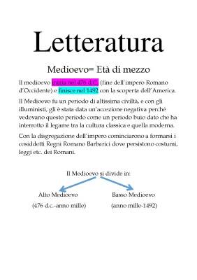 Riassunti di Letteratura Medievale e Società: Cavalieri, Amor Cortese e Feudalesimo