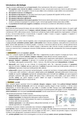 Riassunto sulle Biomolecole e Composti Organici | Carboidrati: Struttura e Funzione