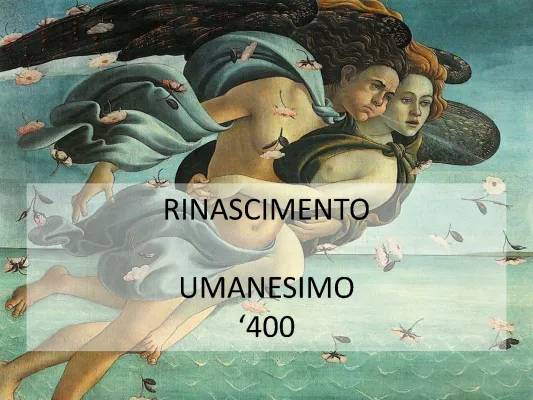 Scopri l'Arte Rinascimentale: Caratteristiche e Il Mondo Umanista