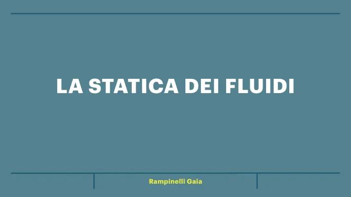 Statica dei fluidi: formule, esercizi svolti e legge di Pascal