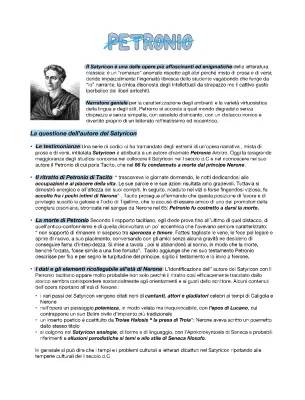 Scopri il Satyricon di Petronio: Riassunto, Significato e Analisi PDF