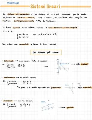 Esercizi Sistemi Lineari e Metodo di Cramer per Te