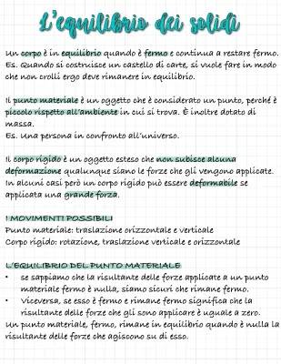 Equilibrio dei solidi: esercizi e formule pratiche