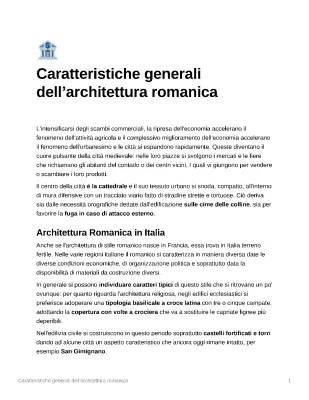 Scopri l'Architettura Romanica in Italia: Caratteristiche e Chiese Famosi