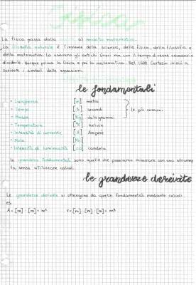 Le grandezze fondamentali e derivate: tabella e definizioni