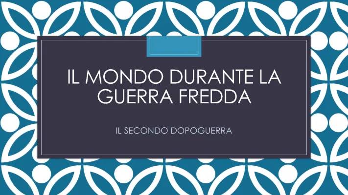 La Guerra Fredda: Riassunto Facile e Eventi Principali